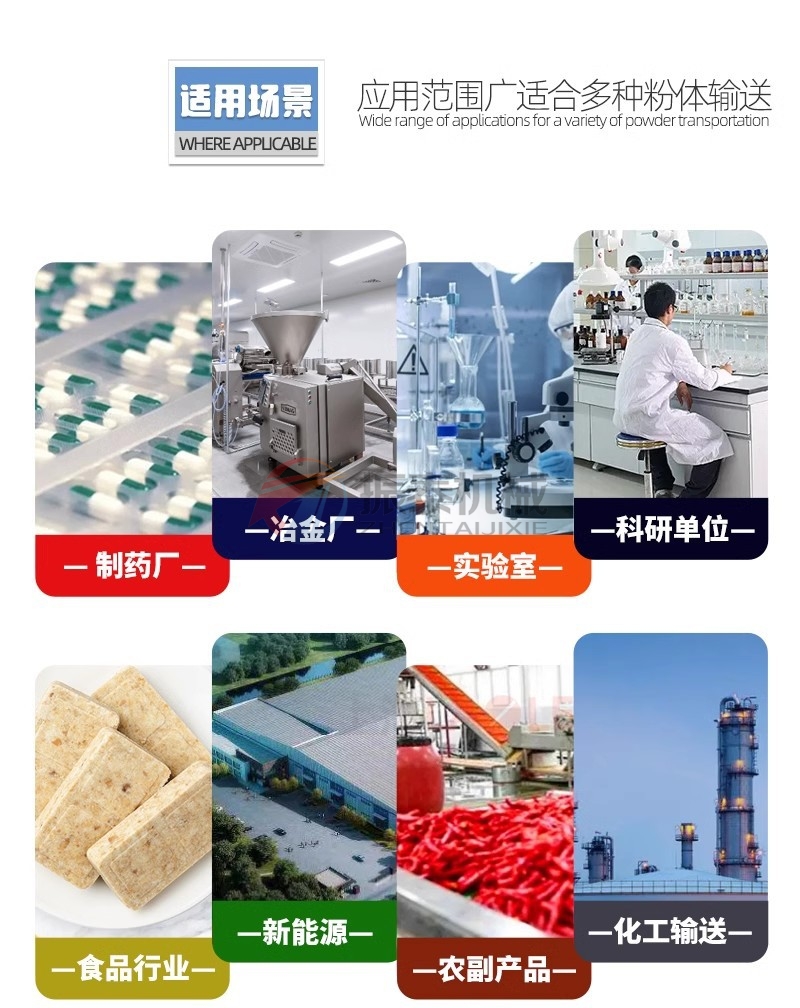 PVA聚乙醇粉料振動篩配套真空上料機適用場景