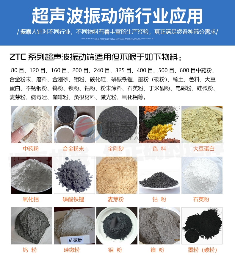 醫藥色素超聲波振動篩行業應用